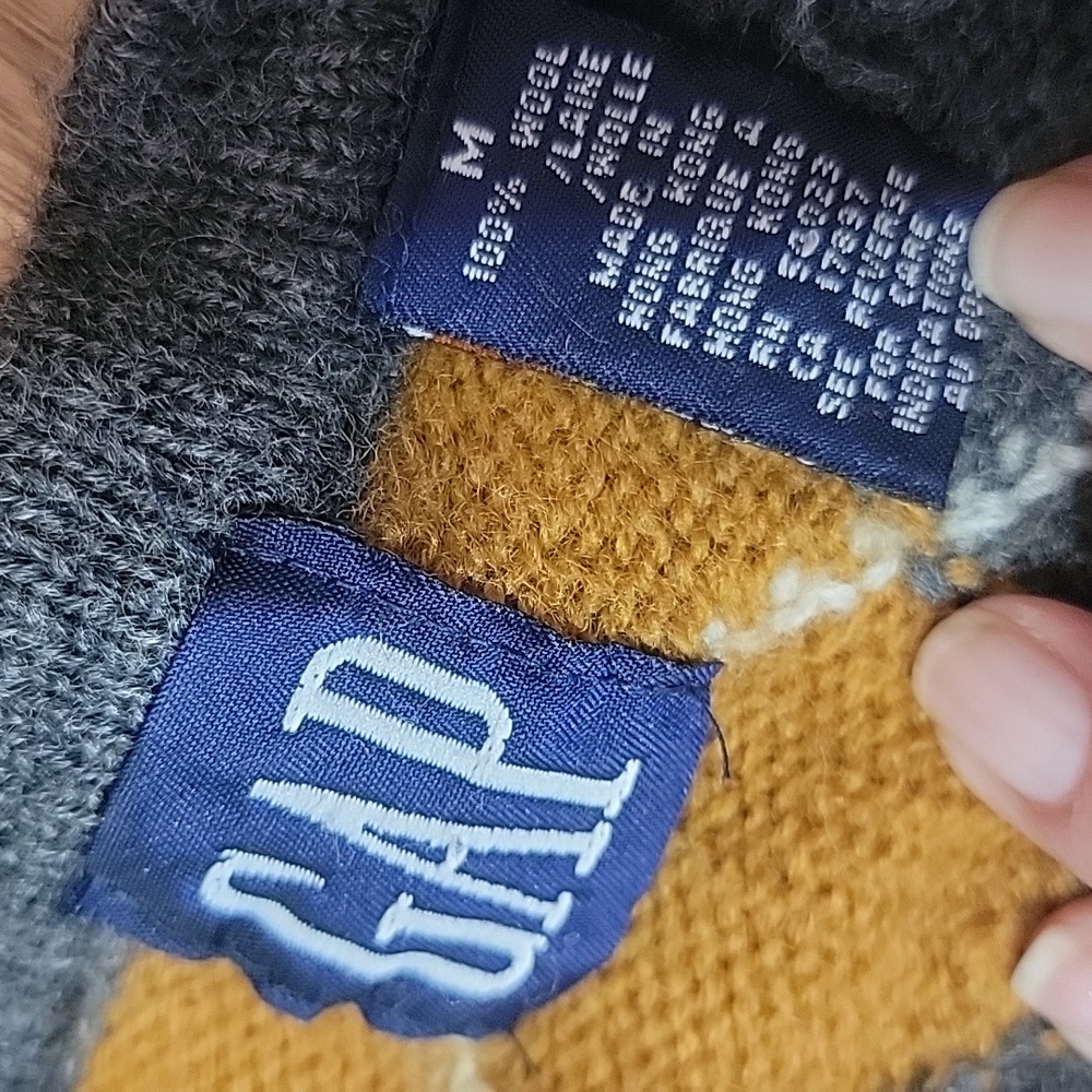 Vintage Wool Argyle Cardigan - Picture 7 of 11